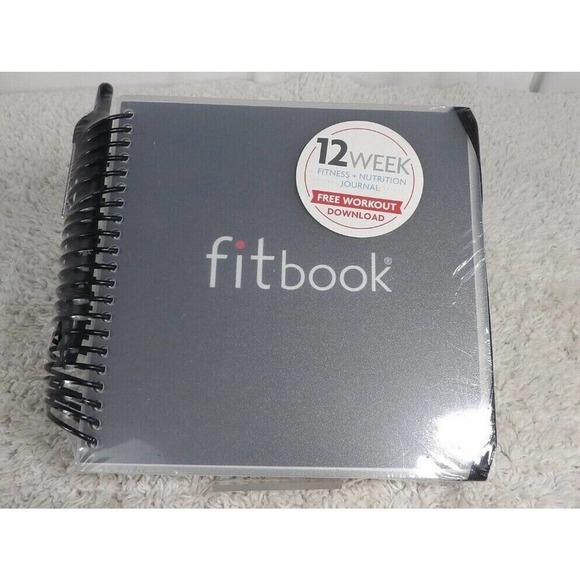 Fitlosophy FTBK-BLK-001 Fitbook Fitness Journal And Planner For Workouts Books - Picture 1 of 3